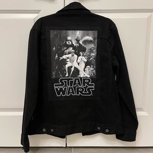 Star Wars x Her Universe Black Denim Jacket Womens Size Medium NWT